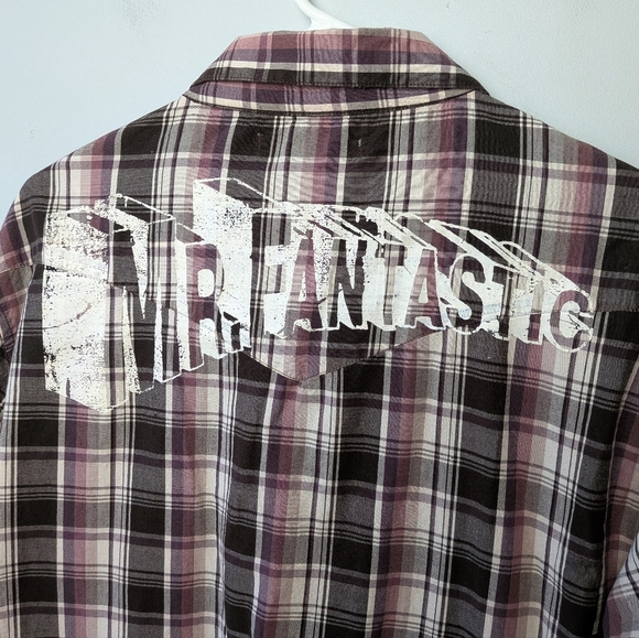 OK JEANS ! Y2K Men Casual Button Down Shirt Long Sleeve Western Size XL 100% Cot - Picture 7 of 9
